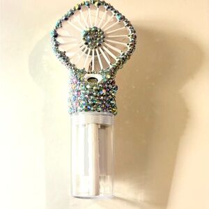 Rhinestone Handheld Misting Fan